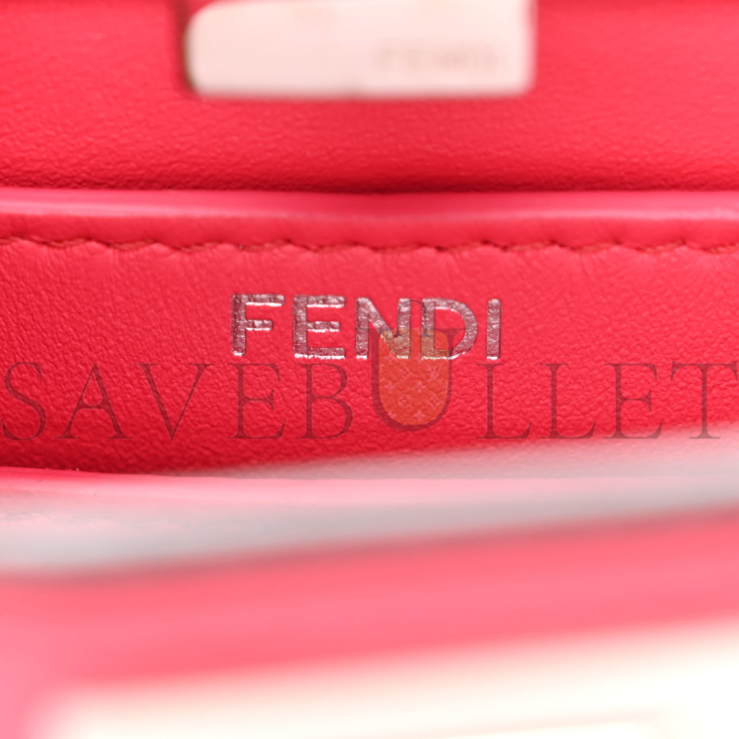 FENDI SHINY NAPPA PETITE PEEKABOO I SEE U SATCHEL LAMPONE (20*15*10cm)