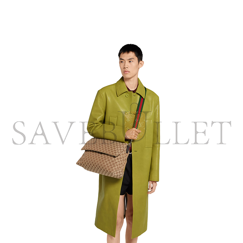 GUCCI MEDIUM GG CROSSBODY BAG WITH WEB 821616 (36*25*12cm) GUCCI MEDIUM GG CROSSBODY BAG WITH WEB 821616 (36*25*12cm)