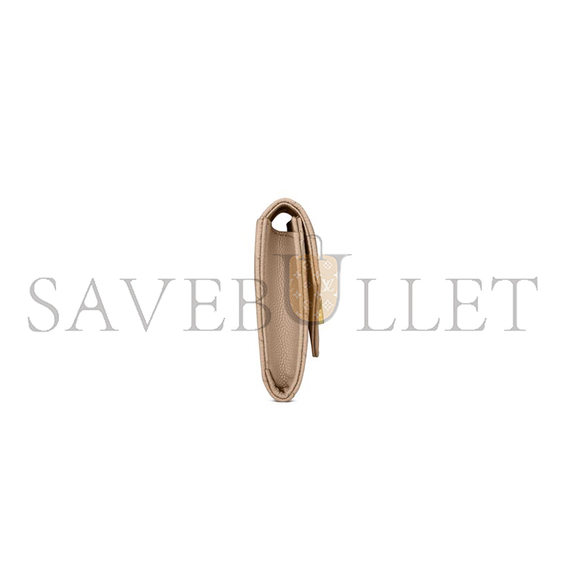 YSL CASSANDRE MATELASSÉ SMALL ENVELOPE WALLET IN GRAIN DE POUDRE LEATHER 414404BOW012721 (13.5*9.5*3cm)