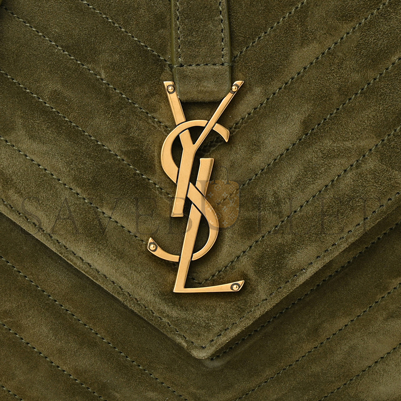 YSL COLLEGE MEDIUM IN QUILTED SUEDE 6002791U8073206 (24*17*6.5cm)