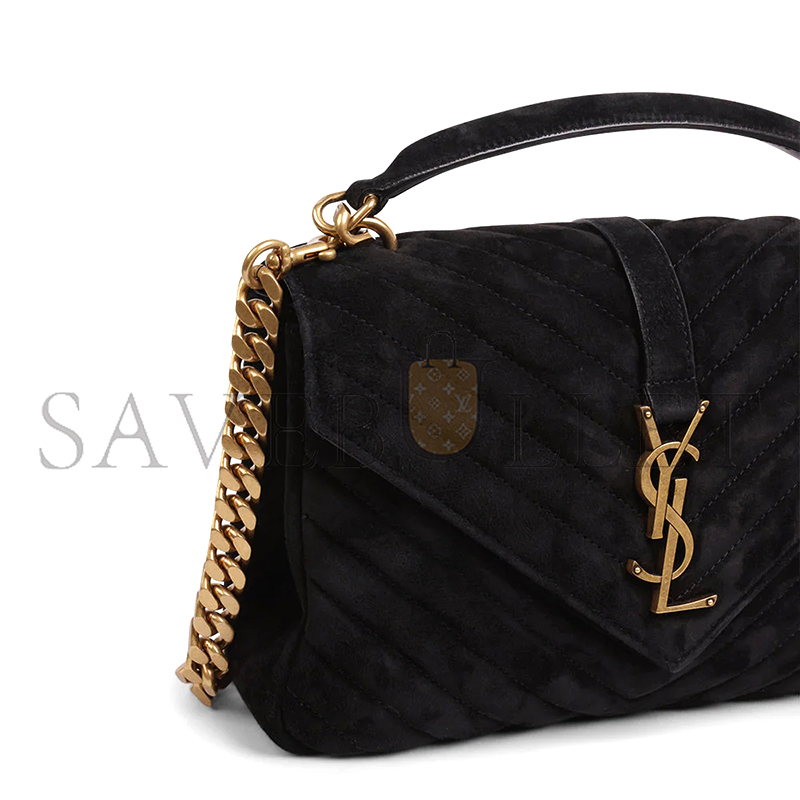 YSL COLLEGE MEDIUM IN QUILTED SUEDE 6002791U8071000 (24*17*6.5cm)