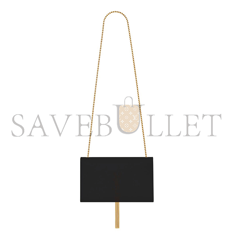 YSL KATE MEDIUM TASSEL IN GRAIN DE POUDRE EMBOSSED LEATHER 354119BOW0J1000 (24*14.5*5.5cm)
