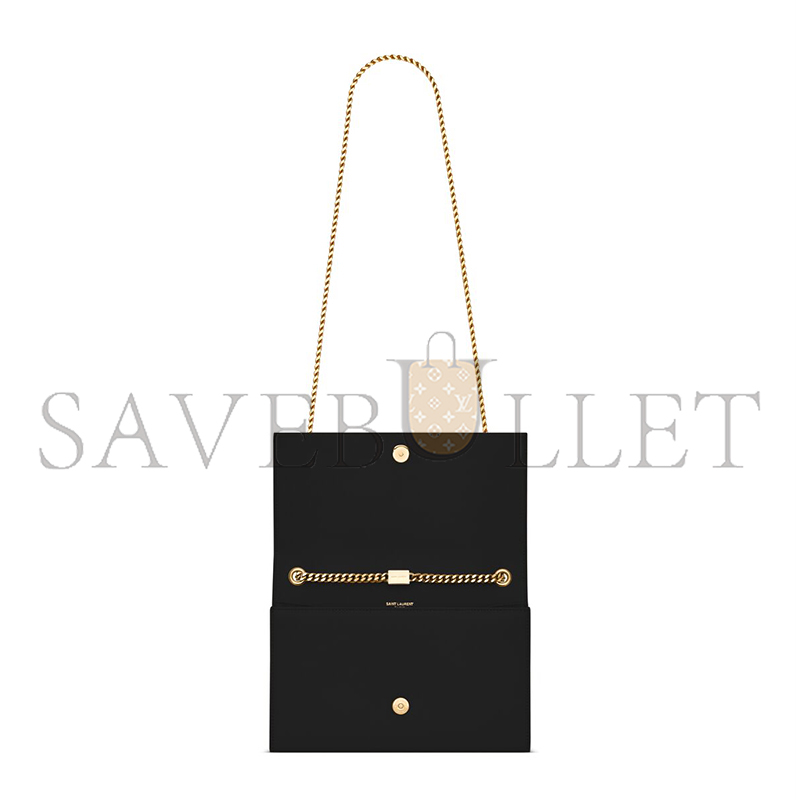 YSL KATE MEDIUM TASSEL IN GRAIN DE POUDRE EMBOSSED LEATHER 354119BOW0J1000 (24*14.5*5.5cm)