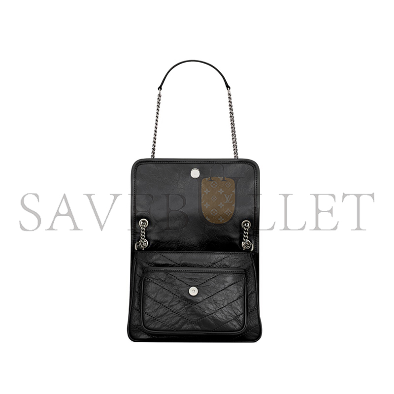 YSL NIKI BABY IN VINTAGE LEATHER 6331600EN041000 (21*16*7.5cm)
