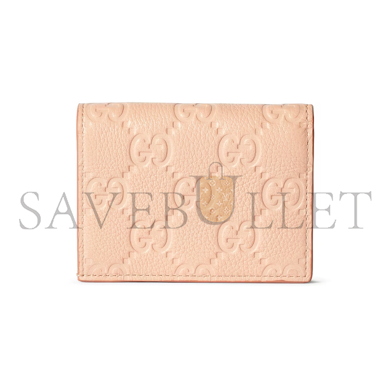 GUCCI GG EMBLEM MINI WALLET 815901AAEEM6802 (11*9*3cm)
