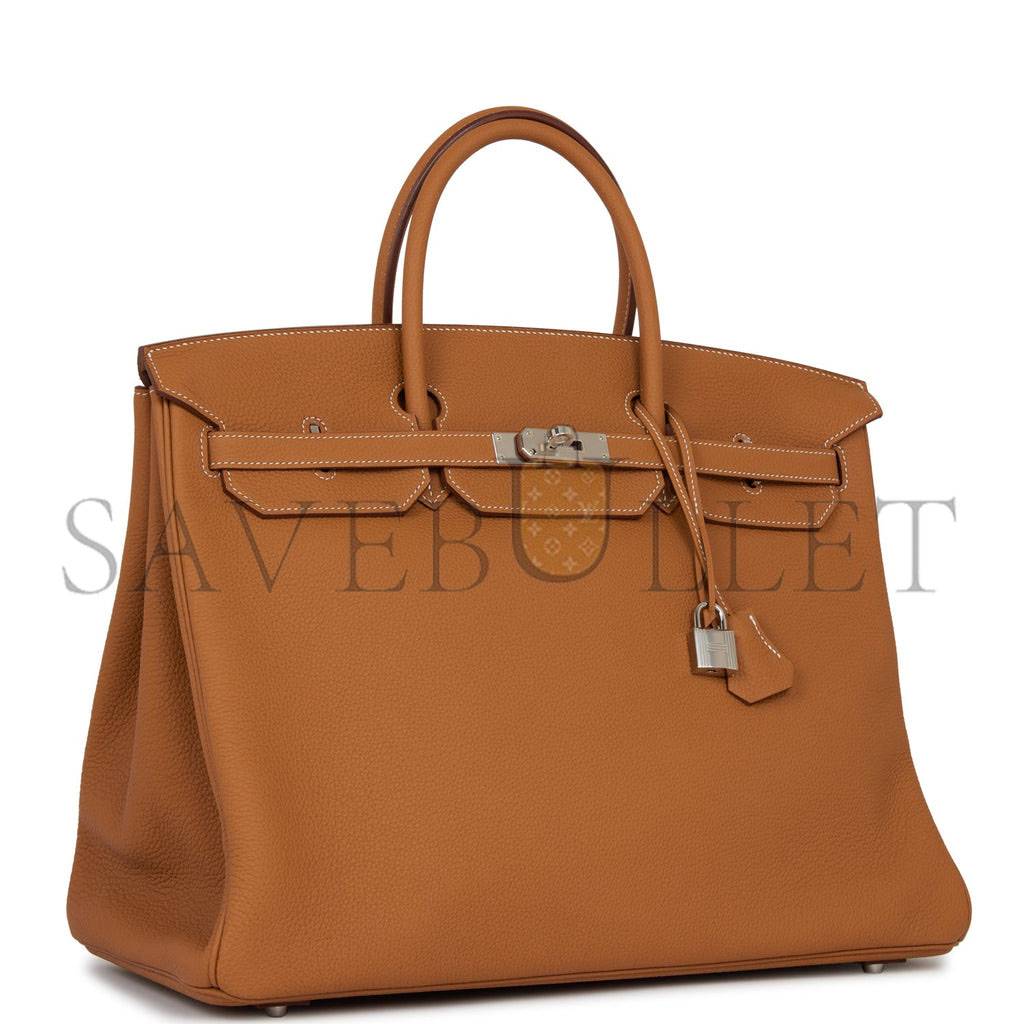HERMES BIRKIN 40 GOLD TOGO PALLADIUM HARDWARE 39714832613470 (40cm) HERMES BIRKIN 40 GOLD TOGO PALLADIUM HARDWARE 39714832613470 (40cm)