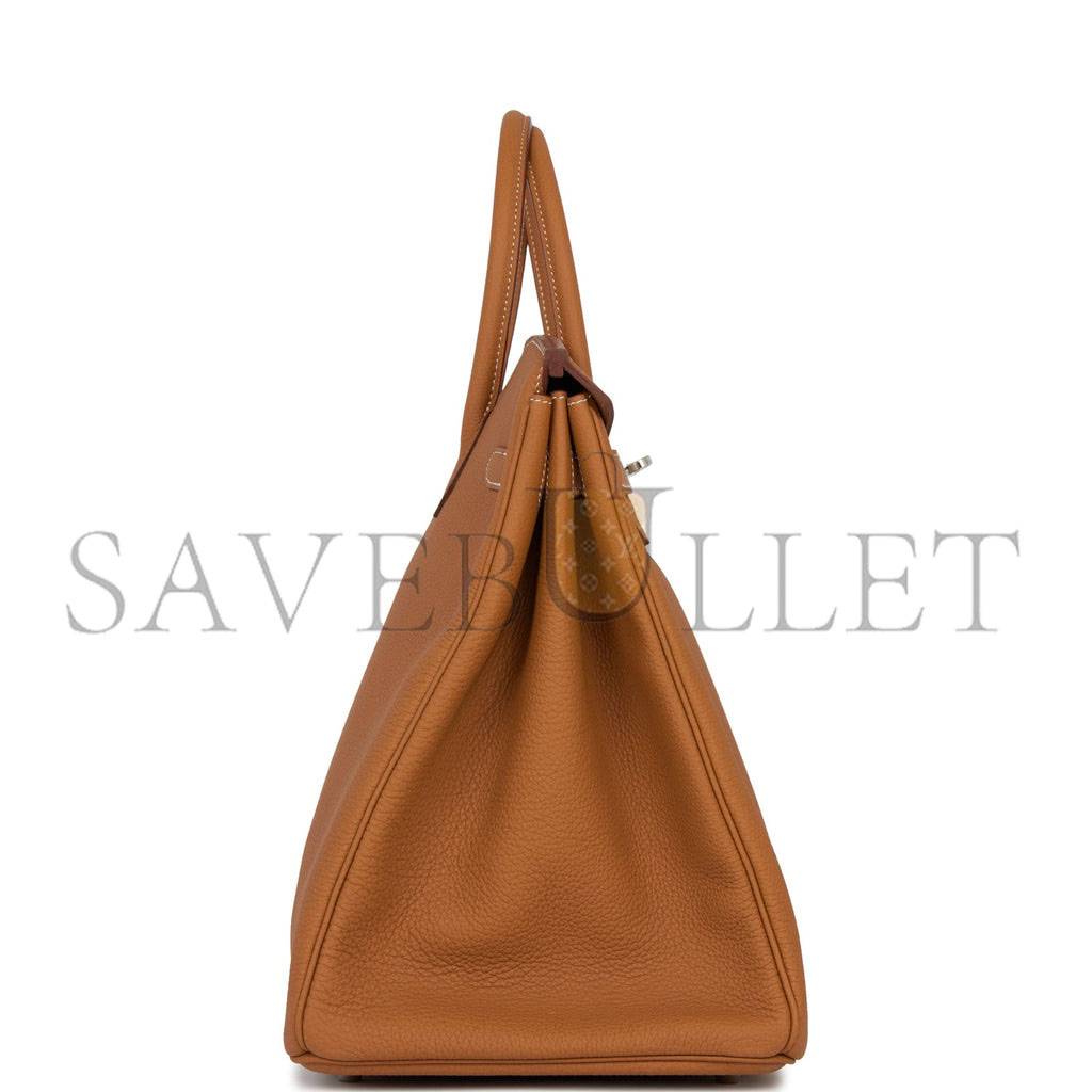 HERMES BIRKIN 40 GOLD TOGO PALLADIUM HARDWARE 39714832613470 (40cm) HERMES BIRKIN 40 GOLD TOGO PALLADIUM HARDWARE 39714832613470 (40cm)