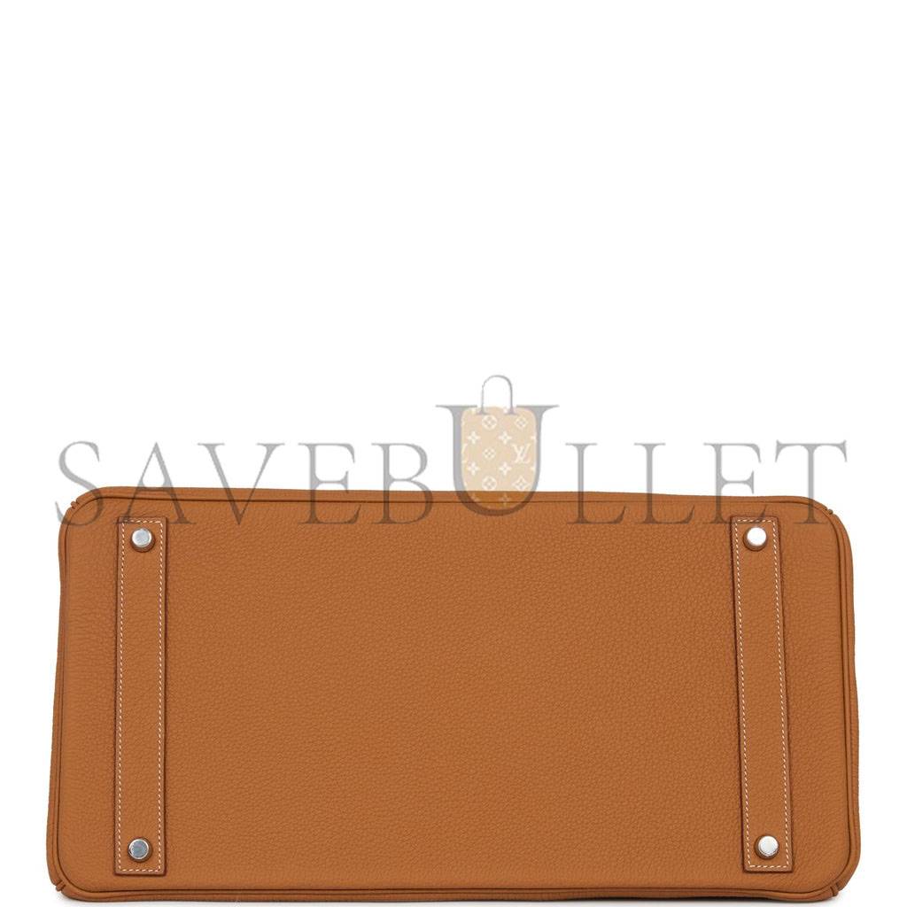 HERMES BIRKIN 40 GOLD TOGO PALLADIUM HARDWARE 39714832613470 (40cm) HERMES BIRKIN 40 GOLD TOGO PALLADIUM HARDWARE 39714832613470 (40cm)