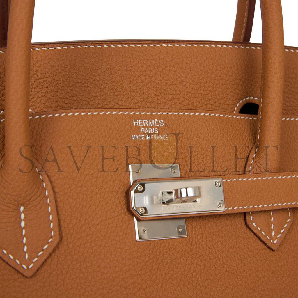 HERMES BIRKIN 40 GOLD TOGO PALLADIUM HARDWARE 39714832613470 (40cm) HERMES BIRKIN 40 GOLD TOGO PALLADIUM HARDWARE 39714832613470 (40cm)