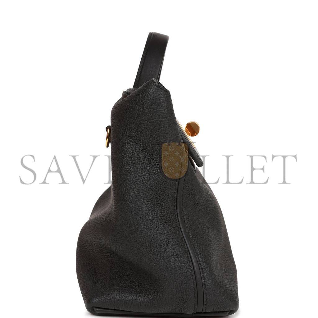 HERMES 2424 BAG 29 BLACK TOGO AND SWIFT GOLD HARDWARE (29*24*15cm) HERMES 2424 BAG 29 BLACK TOGO AND SWIFT GOLD HARDWARE (29*24*15cm)