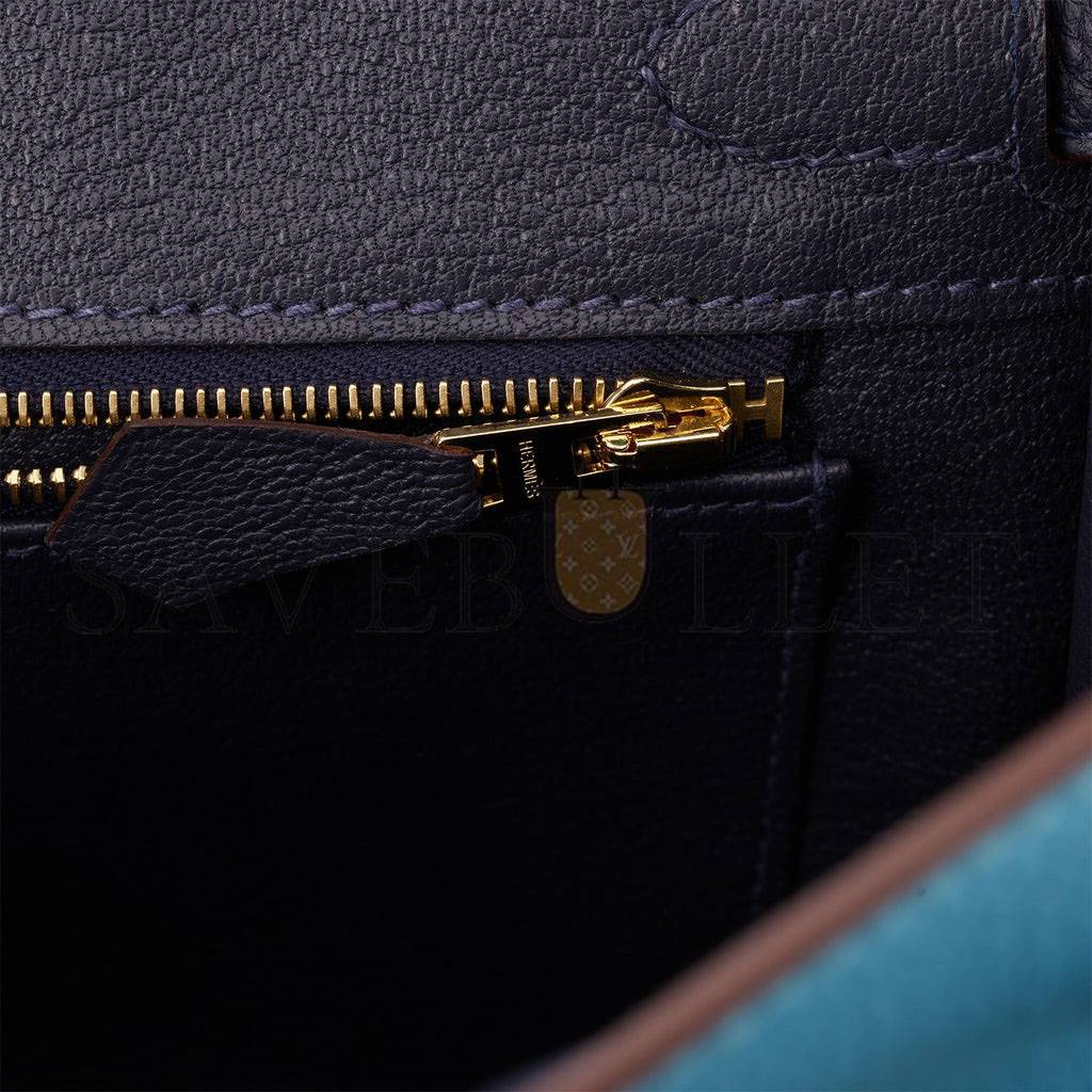 HERMES SPECIAL ORDER (HSS) BIRKIN 25 BLEU DU NORD AND BLEU NUIT TOGO PERMABRASS HARDWARE HANDMADE (25cm) HERMES SPECIAL ORDER (HSS) BIRKIN 25 BLEU DU NORD AND BLEU NUIT TOGO PERMABRASS HARDWARE HANDMADE (25cm)