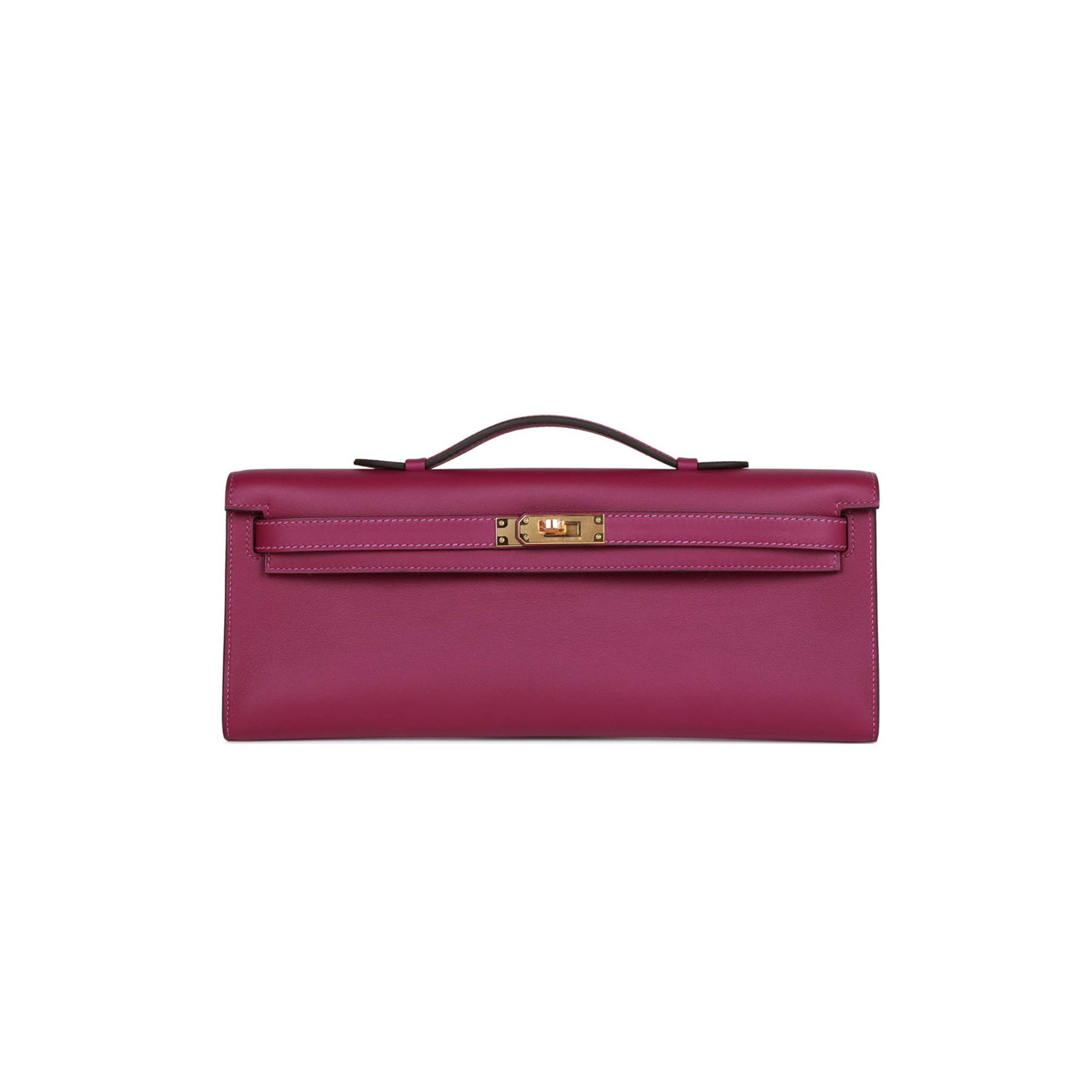 HERMES KELLY CUT ANEMONE SWIFT GOLD HARDWARE (31*12*3cm) HERMES KELLY CUT ANEMONE SWIFT GOLD HARDWARE (31*12*3cm)