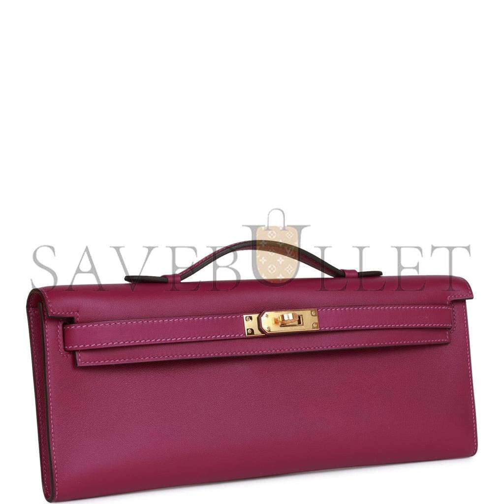 HERMES KELLY CUT ANEMONE SWIFT GOLD HARDWARE (31*12*3cm) HERMES KELLY CUT ANEMONE SWIFT GOLD HARDWARE (31*12*3cm)