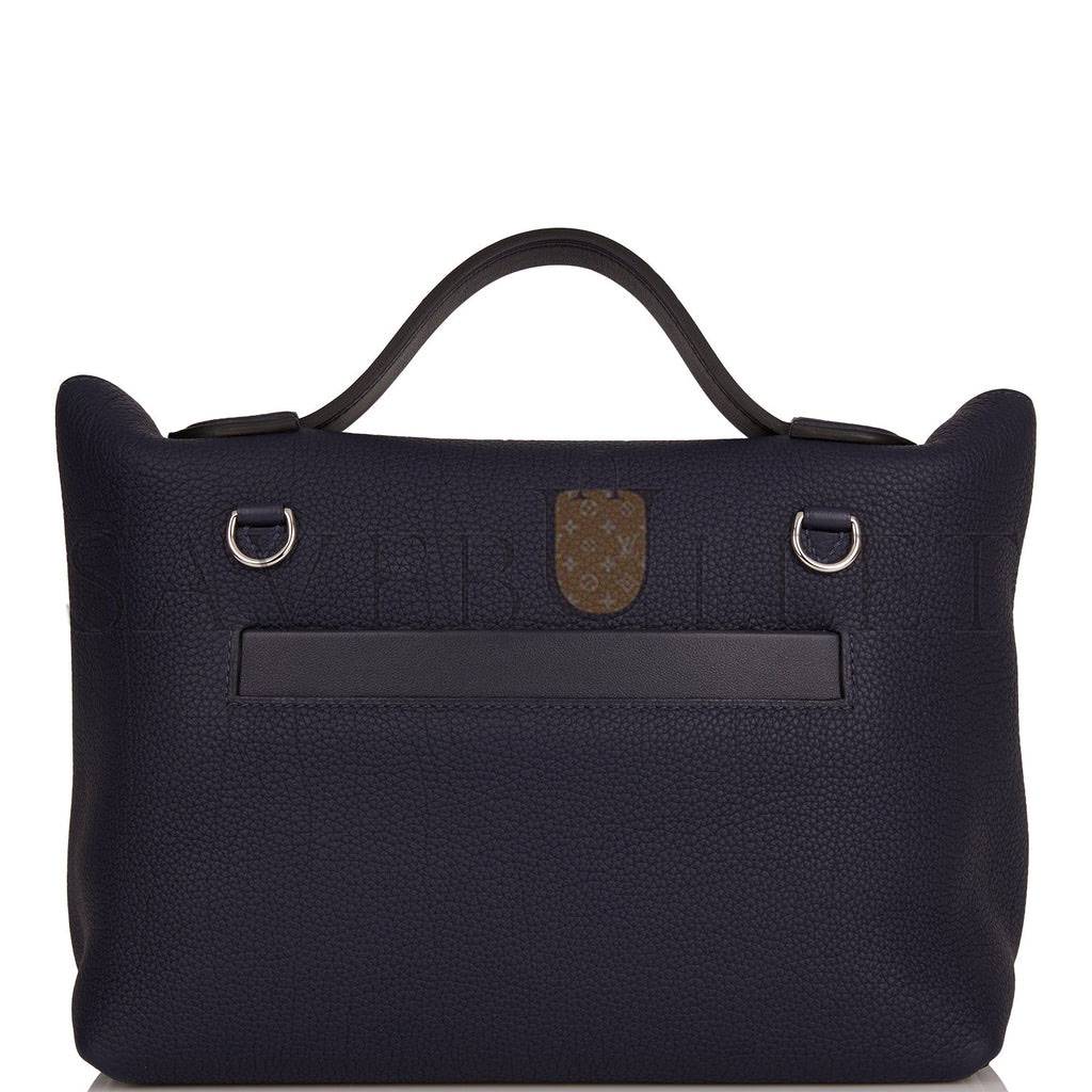 HERMES 2424 BAG 29 BLEU NUIT ALLIGATOR AND TOGO TOUCH PALLADIUM HARDWARE (29*24*15cm) HERMES 2424 BAG 29 BLEU NUIT ALLIGATOR AND TOGO TOUCH PALLADIUM HARDWARE (29*24*15cm)