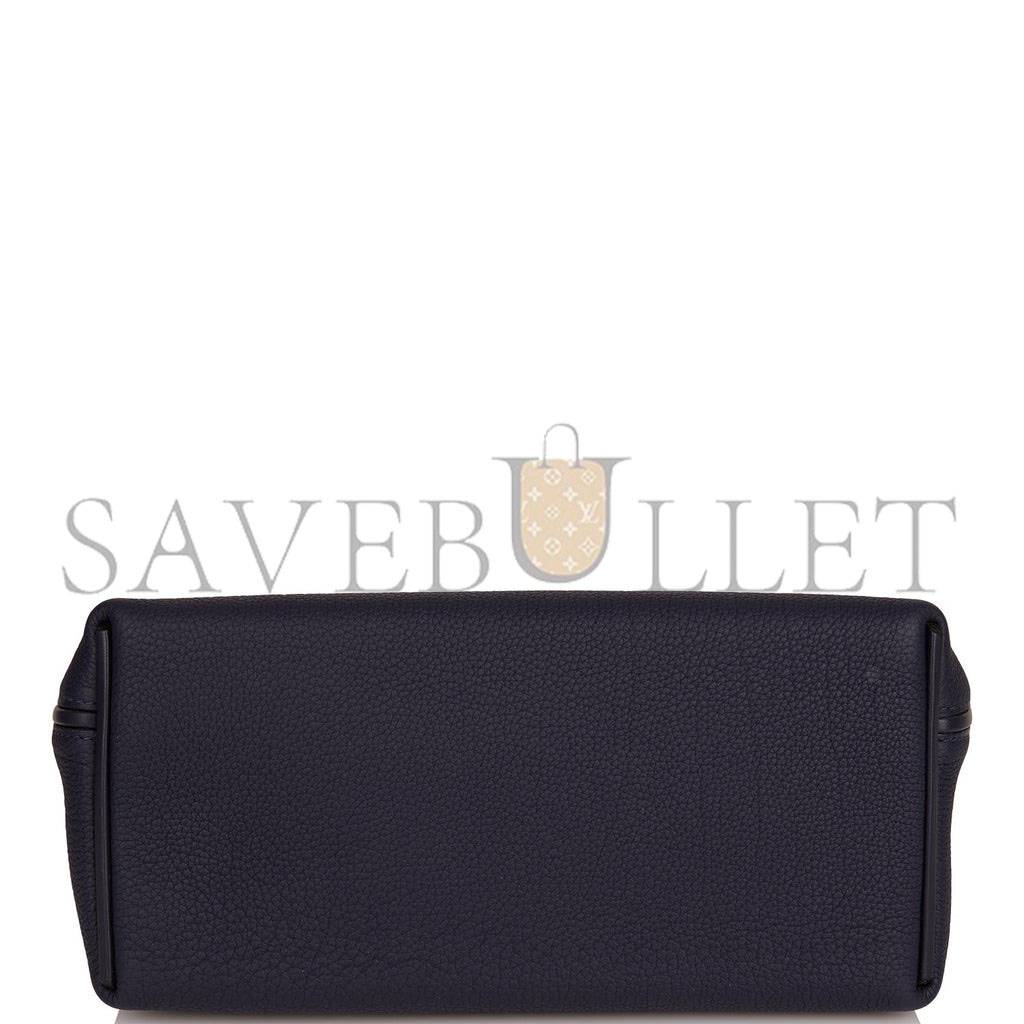 HERMES 2424 BAG 29 BLEU NUIT ALLIGATOR AND TOGO TOUCH PALLADIUM HARDWARE (29*24*15cm) HERMES 2424 BAG 29 BLEU NUIT ALLIGATOR AND TOGO TOUCH PALLADIUM HARDWARE (29*24*15cm)