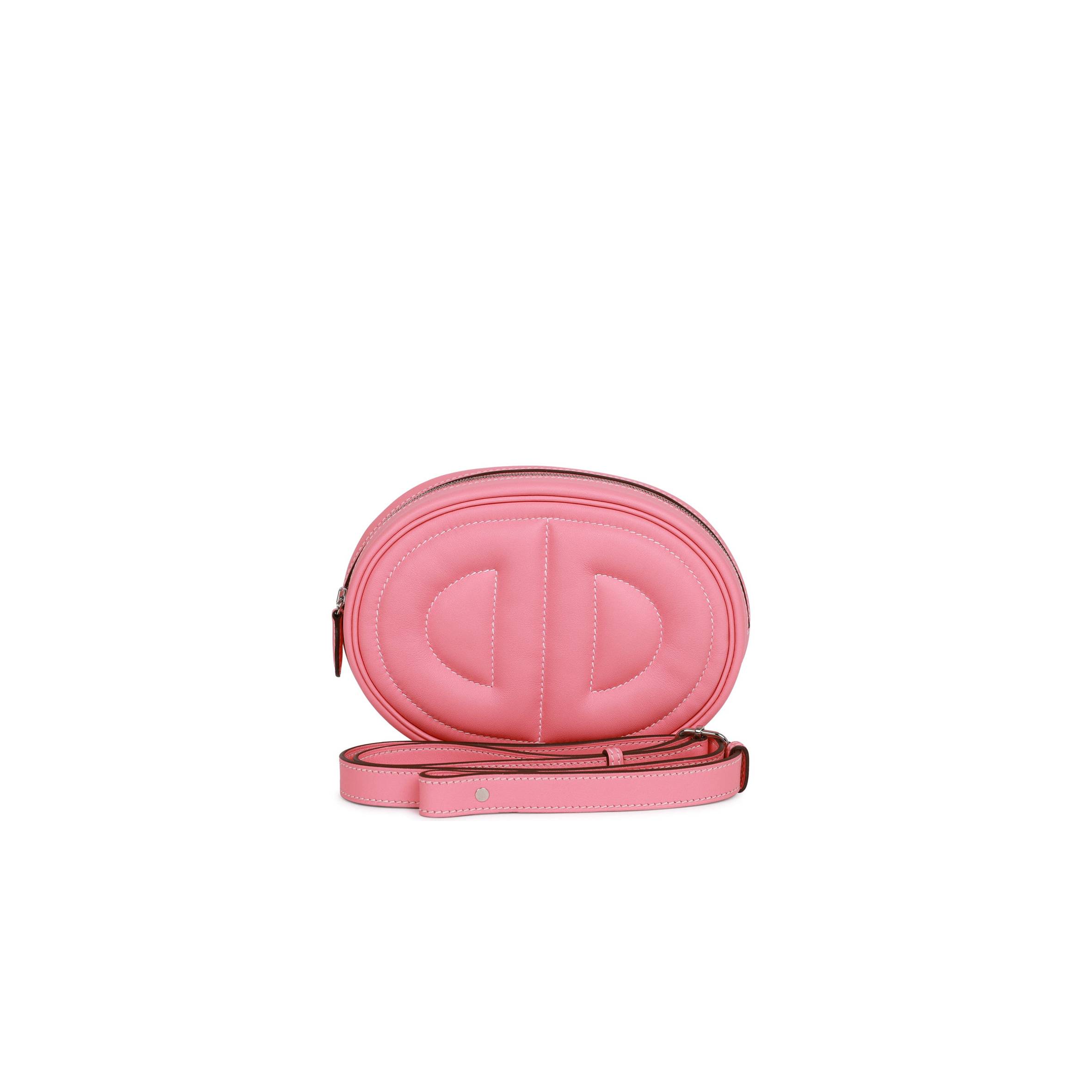 HERMES IN-THE-LOOP BELT BAG ROSE D'ETE VERSO SWIFT PALLADIUM HARDWARE (19cm) HERMES IN-THE-LOOP BELT BAG ROSE D'ETE VERSO SWIFT PALLADIUM HARDWARE (19cm)