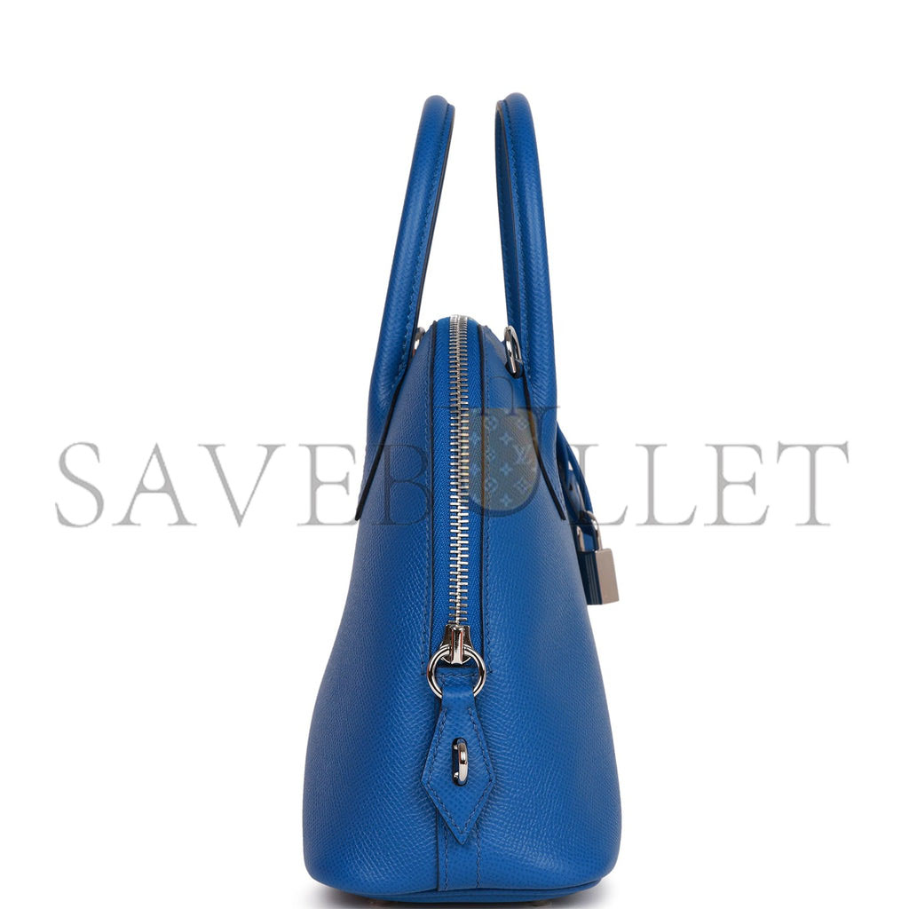 HERMES 1923 BOLIDE 25 BLEU FRANCE EPSOM PALLADIUM HARDWARE (25*20*10cm) HERMES 1923 BOLIDE 25 BLEU FRANCE EPSOM PALLADIUM HARDWARE (25*20*10cm)