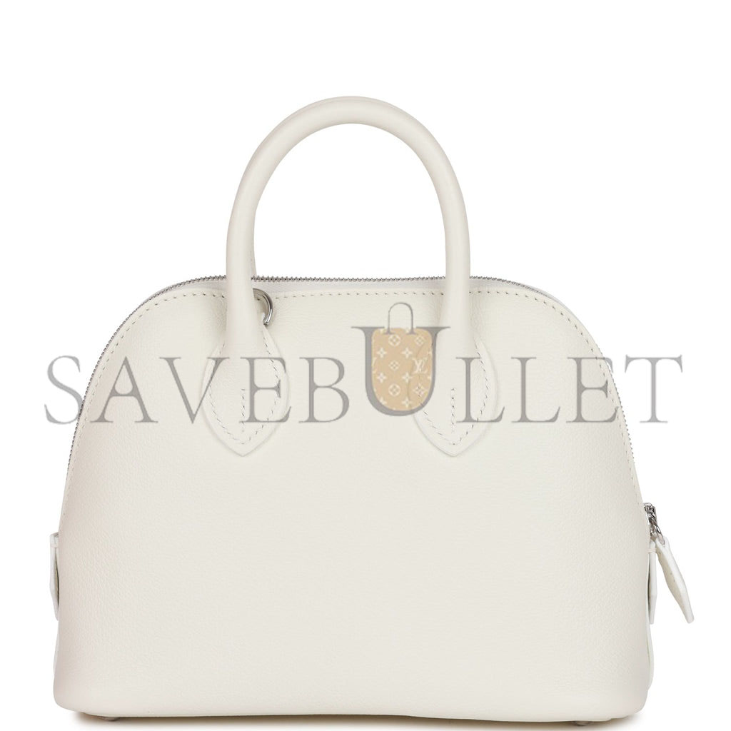 HERMES 1923 BOLIDE 25 WHITE EVERCOLOR VERSO PALLADIUM HARDWARE (25*20*10cm) HERMES 1923 BOLIDE 25 WHITE EVERCOLOR VERSO PALLADIUM HARDWARE (25*20*10cm)
