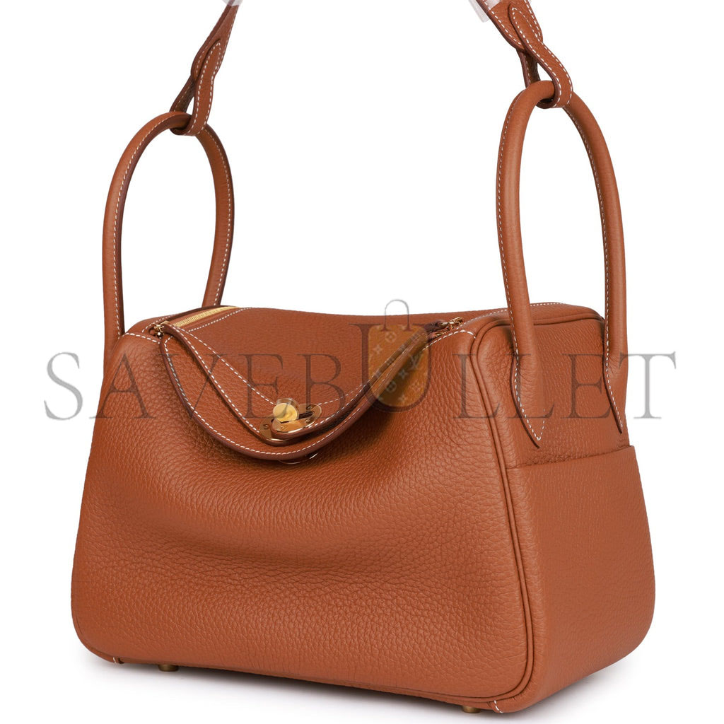 HERMES LINDY 26 GOLD CLEMENCE GOLD HARDWARE (26*18*12cm) HERMES LINDY 26 GOLD CLEMENCE GOLD HARDWARE (26*18*12cm)