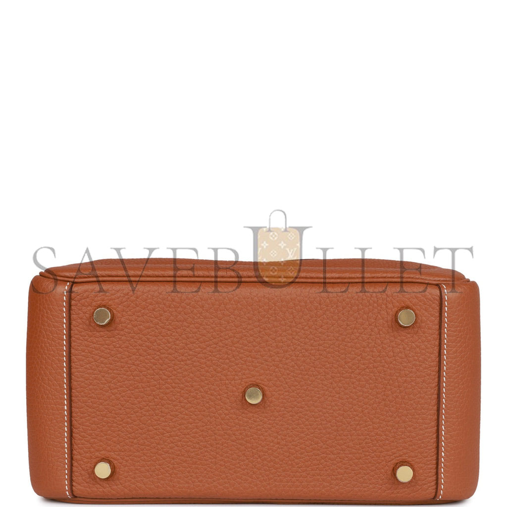 HERMES LINDY 26 GOLD CLEMENCE GOLD HARDWARE (26*18*12cm) HERMES LINDY 26 GOLD CLEMENCE GOLD HARDWARE (26*18*12cm)