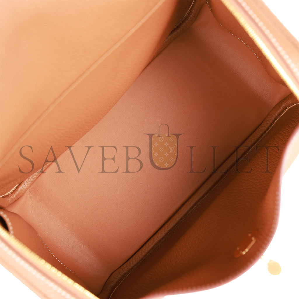 HERMES LINDY 26 GOLD CLEMENCE GOLD HARDWARE (26*18*12cm) HERMES LINDY 26 GOLD CLEMENCE GOLD HARDWARE (26*18*12cm)