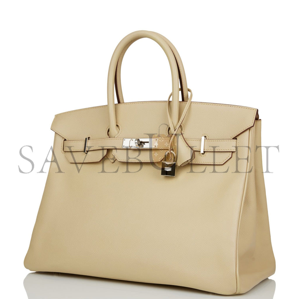 HERMES BIRKIN 35 PARCHEMIN EPSOM PALLADIUM HARDWARE (35cm) HERMES BIRKIN 35 PARCHEMIN EPSOM PALLADIUM HARDWARE (35cm)