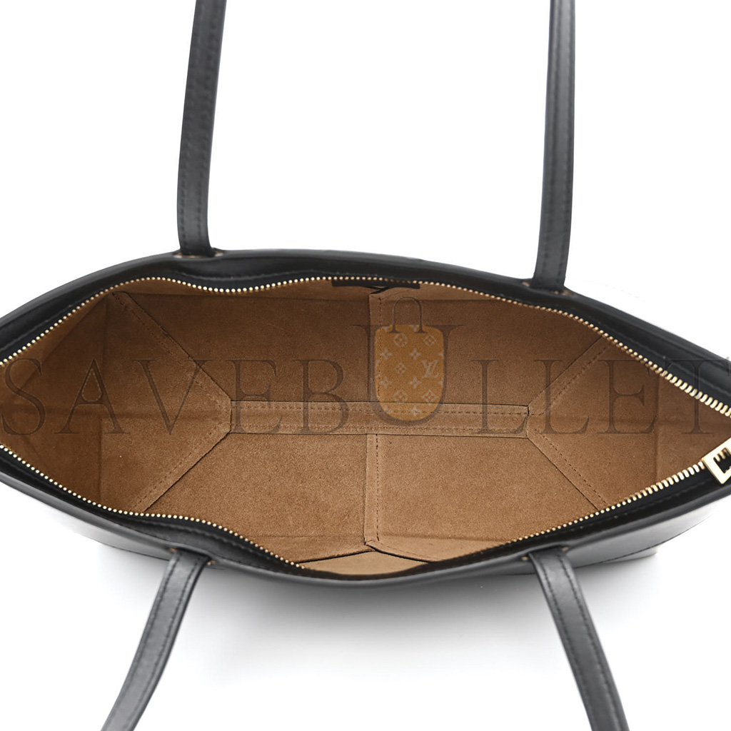LOEWE SHINY CALFSKIN MINI CROPPED PUZZLE FOLD TOTE BLACK (28*13*13cm) LOEWE SHINY CALFSKIN MINI CROPPED PUZZLE FOLD TOTE BLACK (28*13*13cm)
