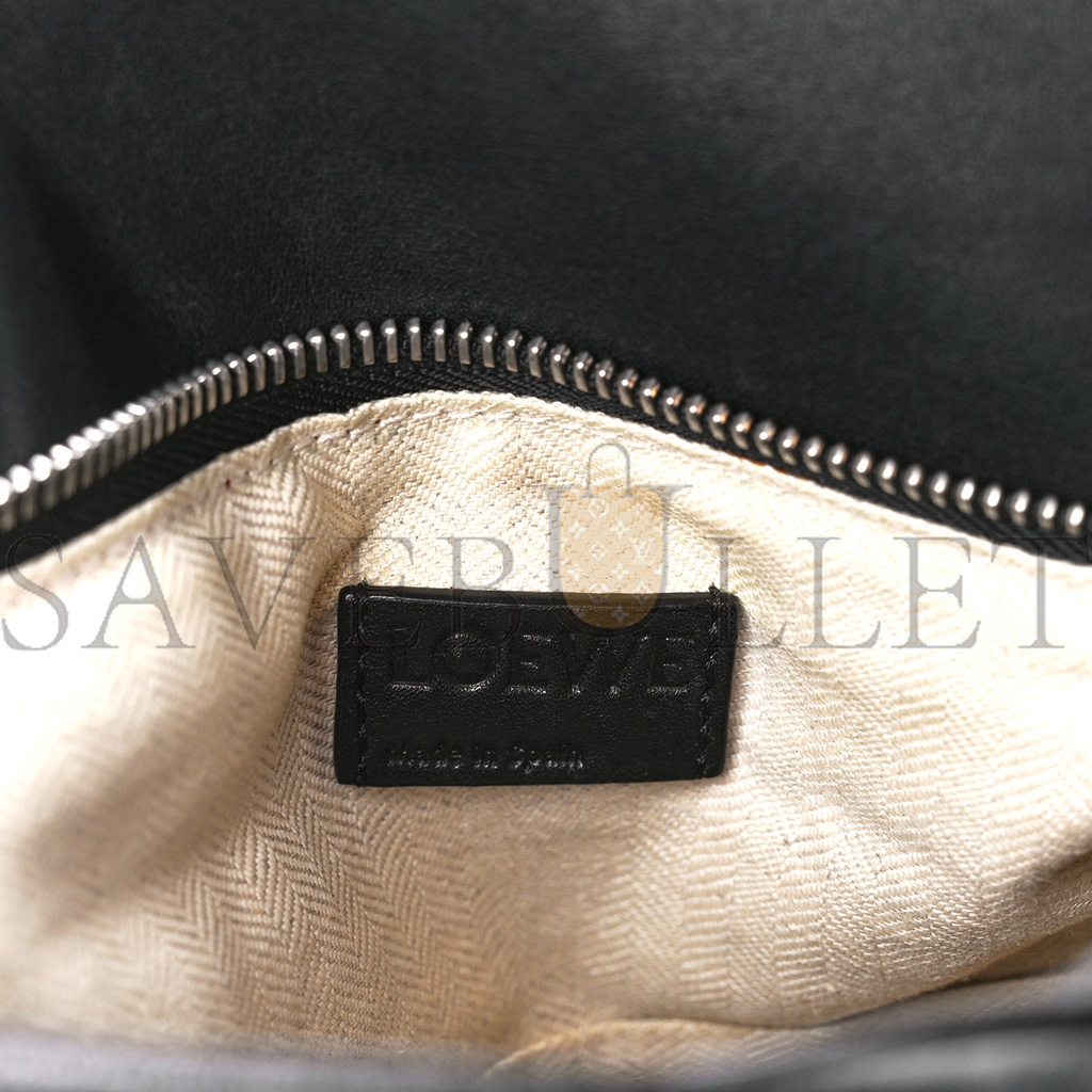 LOEWE CALFSKIN MEDIUM PUZZLE BAG BLACK (29*19.5*14cm)
