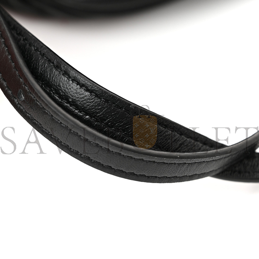 LOEWE LAMBSKIN PLEATED BRACELET POUCH SHOULDER BAG BLACK (25*9*9cm) LOEWE LAMBSKIN PLEATED BRACELET POUCH SHOULDER BAG BLACK (25*9*9cm)