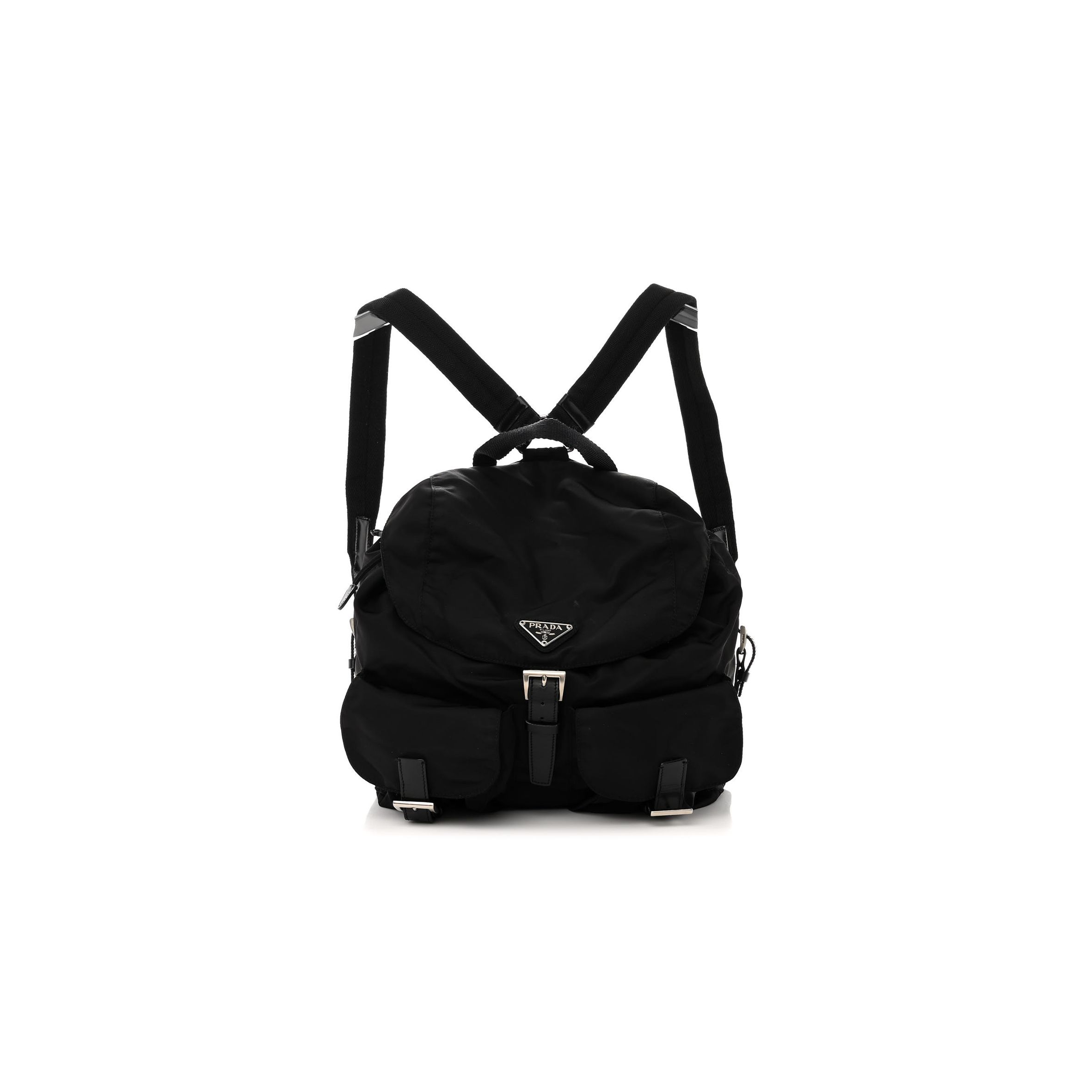 PRADA TESSUTO NYLON VELA SMALL BACKPACK BLACK (29*28*15cm) PRADA TESSUTO NYLON VELA SMALL BACKPACK BLACK (29*28*15cm)
