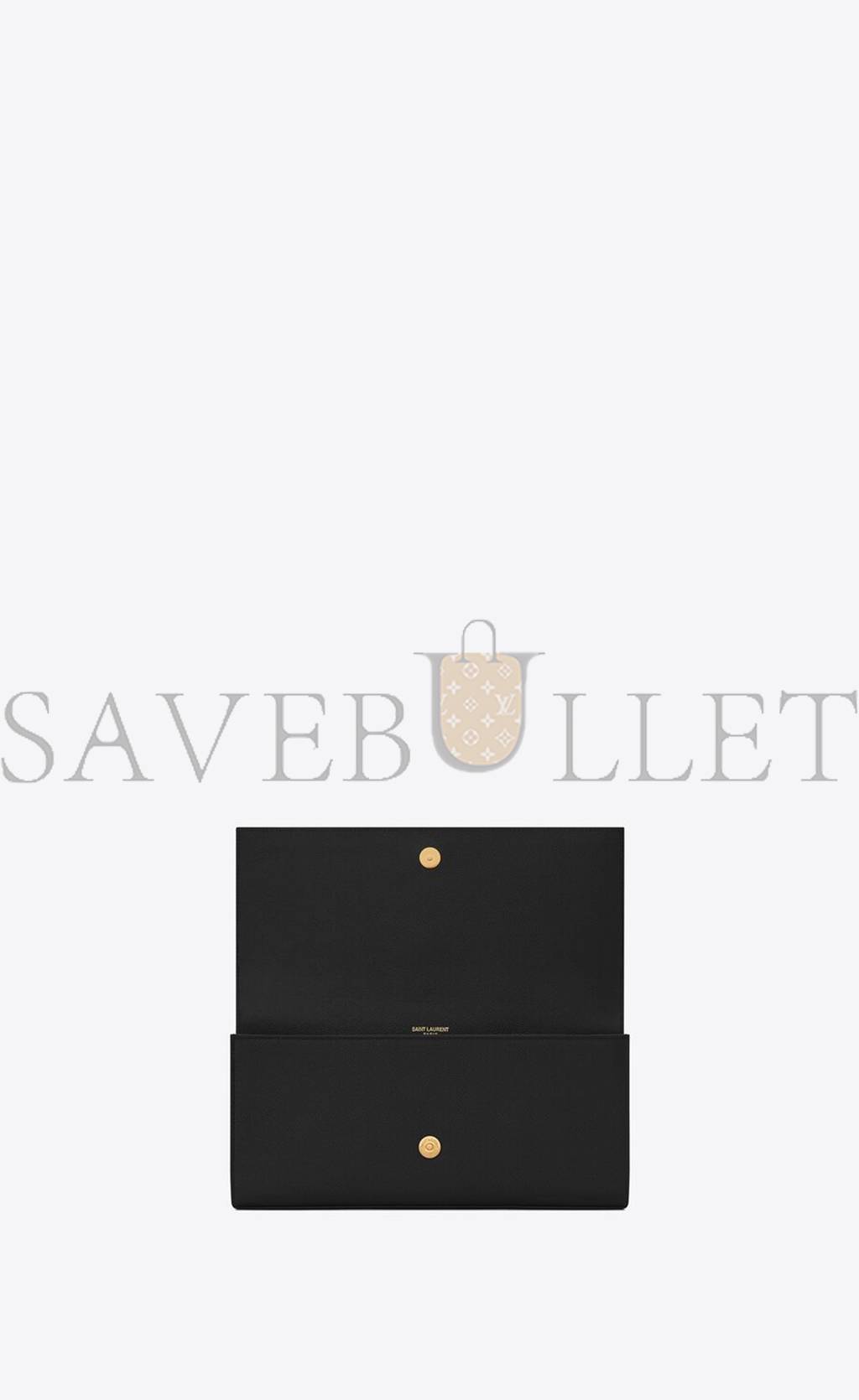 YSL KATE CLUTCH IN GRAIN DE POUDRE EMBOSSED LEATHER 326079BOW0J1000 (27*12.5*5cm) YSL KATE CLUTCH IN GRAIN DE POUDRE EMBOSSED LEATHER 326079BOW0J1000 (27*12.5*5cm)